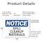 Signmission Spill Cleanup Materials, 14 in W x Rectangle, Plastic OS-2PACK-NS-P-1014-L-18386 - alternate 2